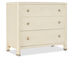 Hooker Furniture Archives Raffia Three-Drawer Chest in Browns