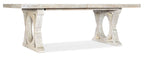 Hooker Furniture Serenity Topsail Rectangle Dining Table with 2-18in Leaves in Surf