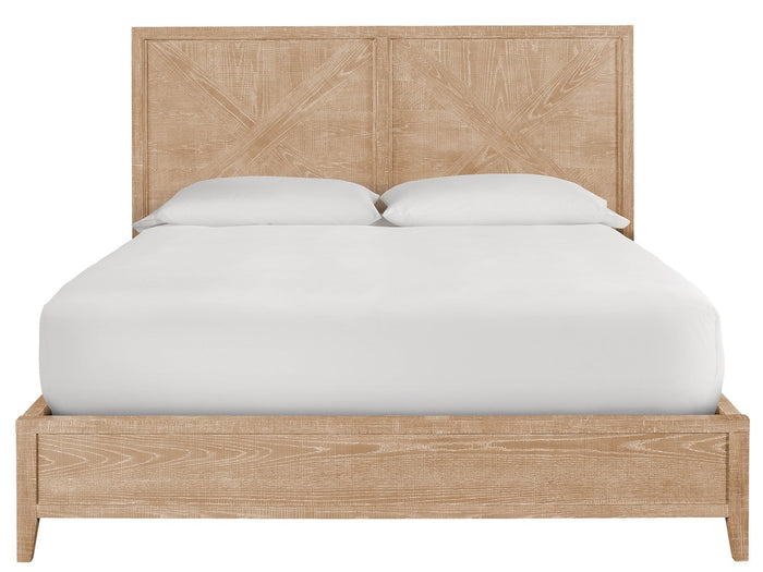 Modern Farmhouse Ames Bed Complete Rustic Natural Oak