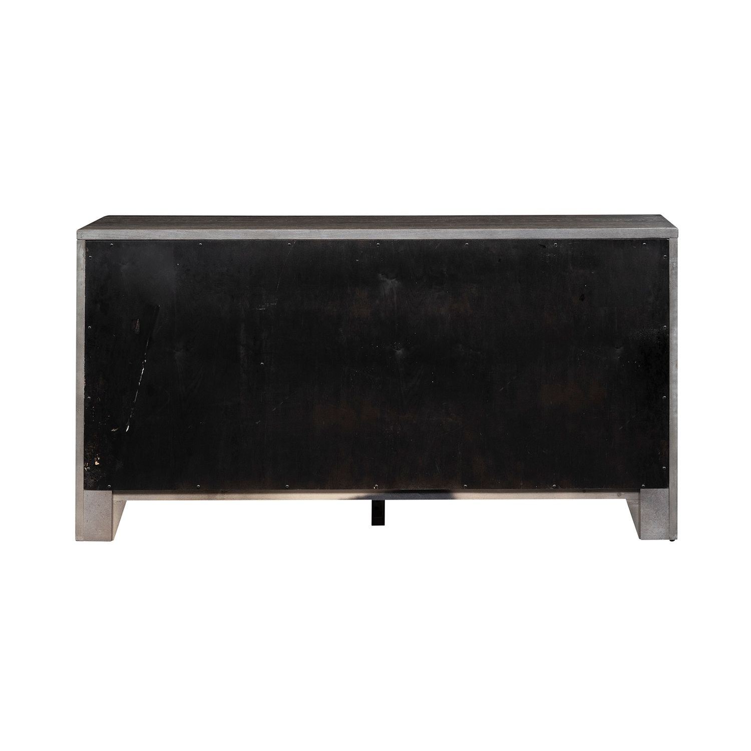Liberty Furniture Modern Farmhouse Credenza in Dusty Charcoal w/ Heavy Distressing
