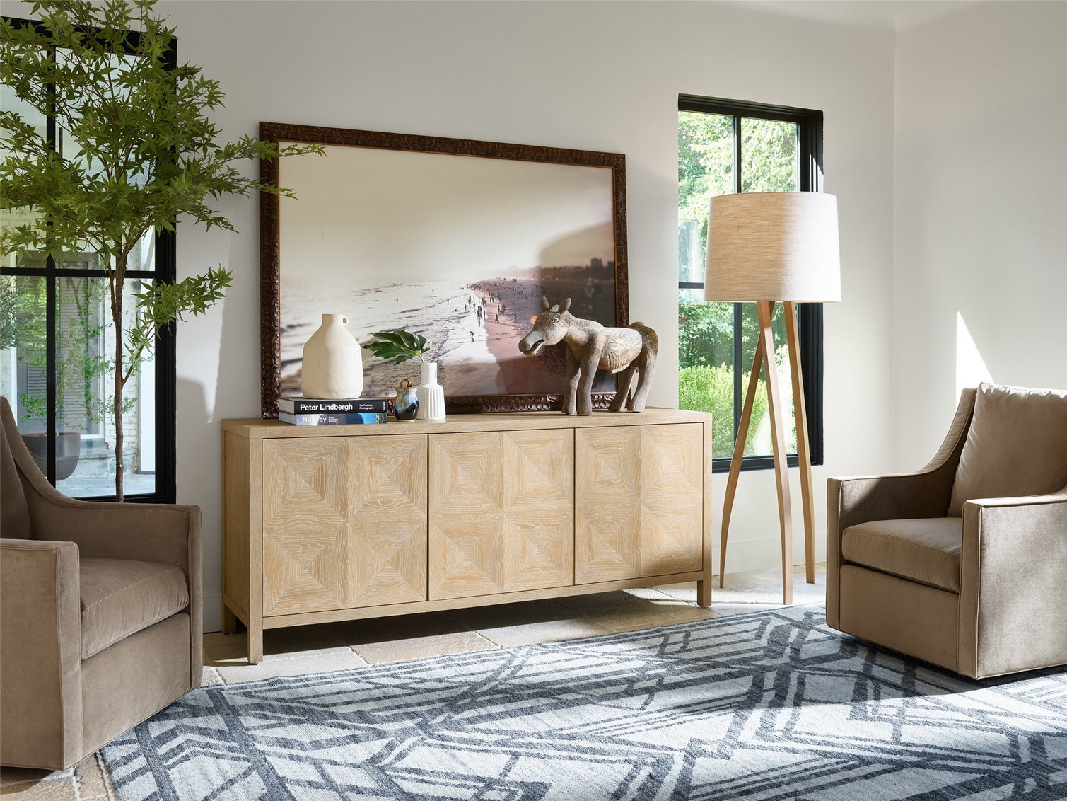 Modern Farmhouse Sadie Credenza in Natural Oak