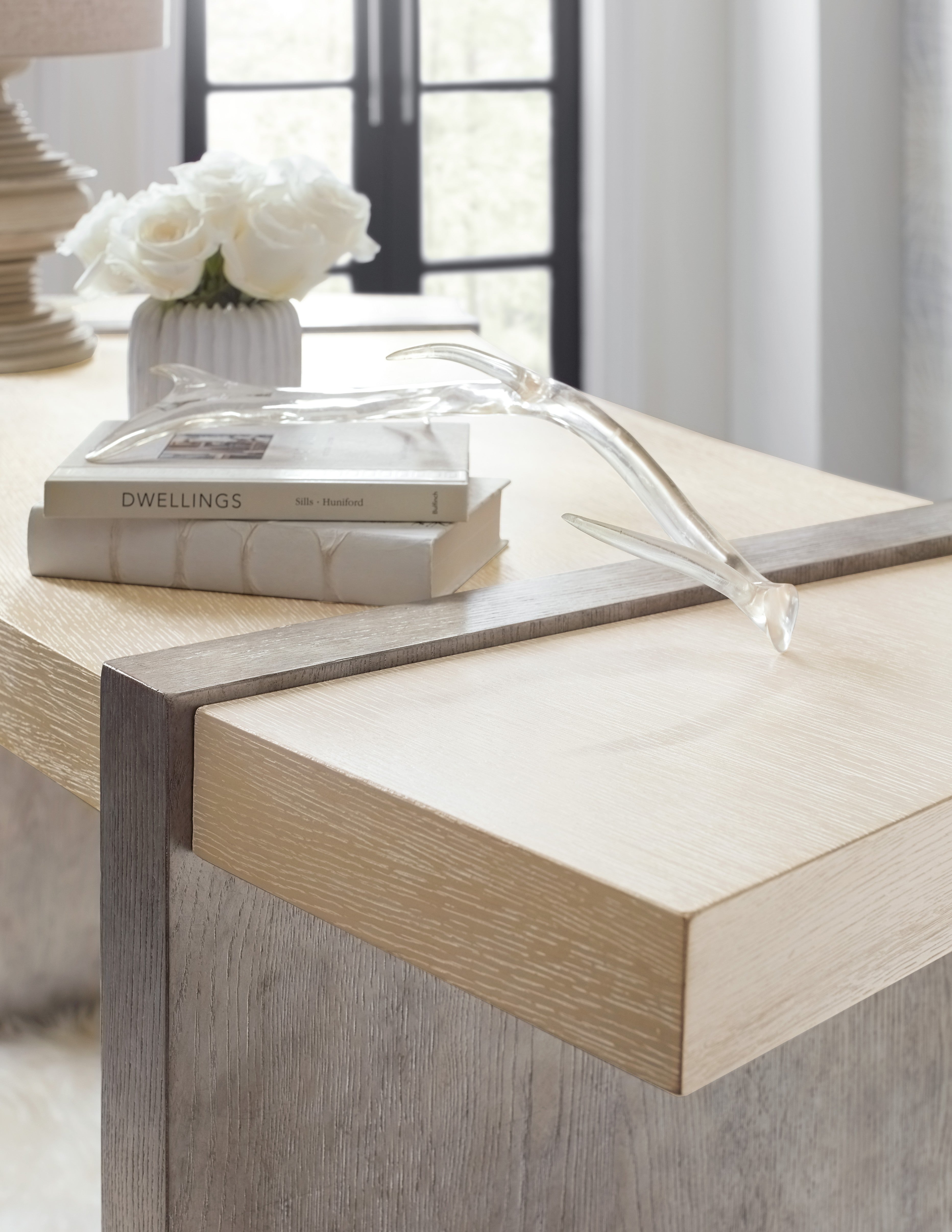 Hooker Furniture Melange Selleck Writing Desk in Light Wood