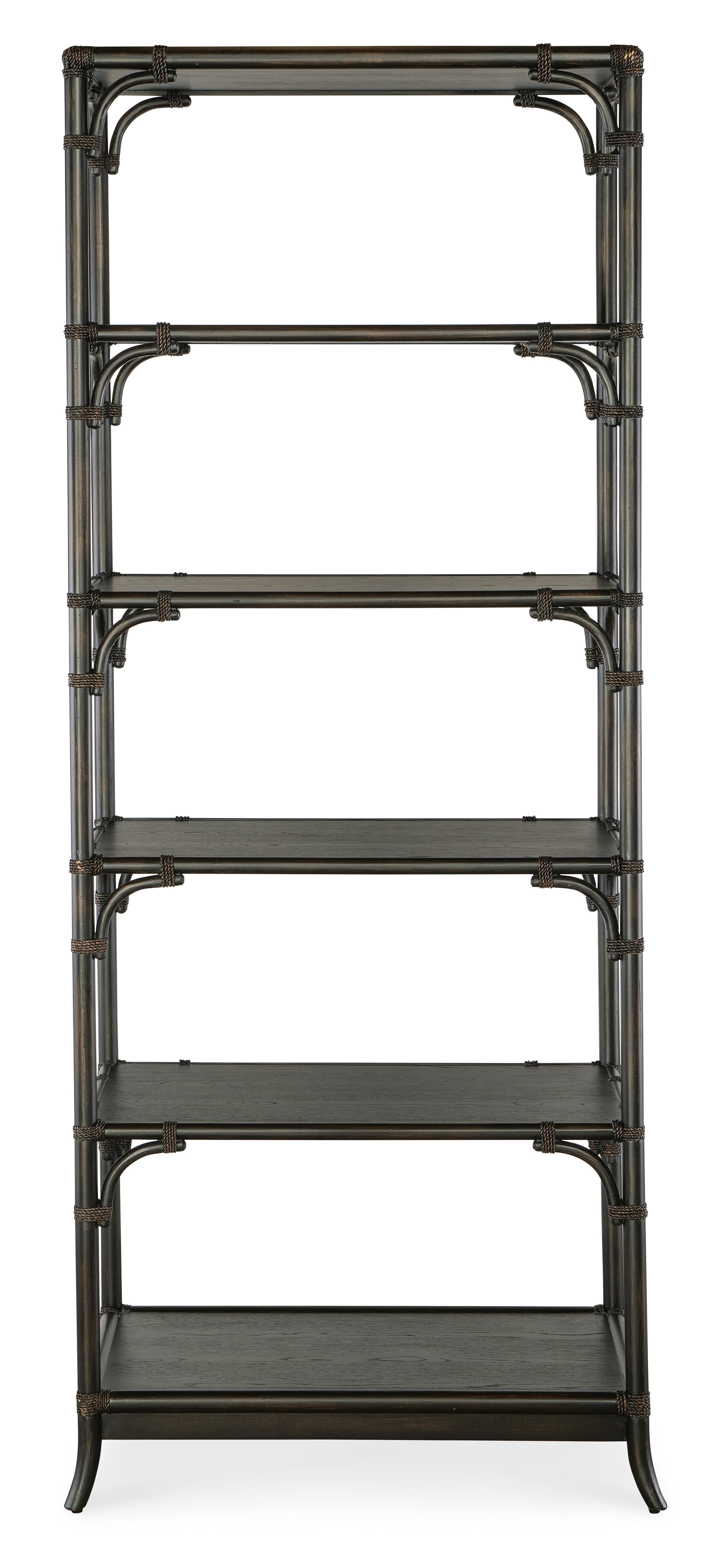 Hooker Furniture Retreat Pole Rattan Bookcase