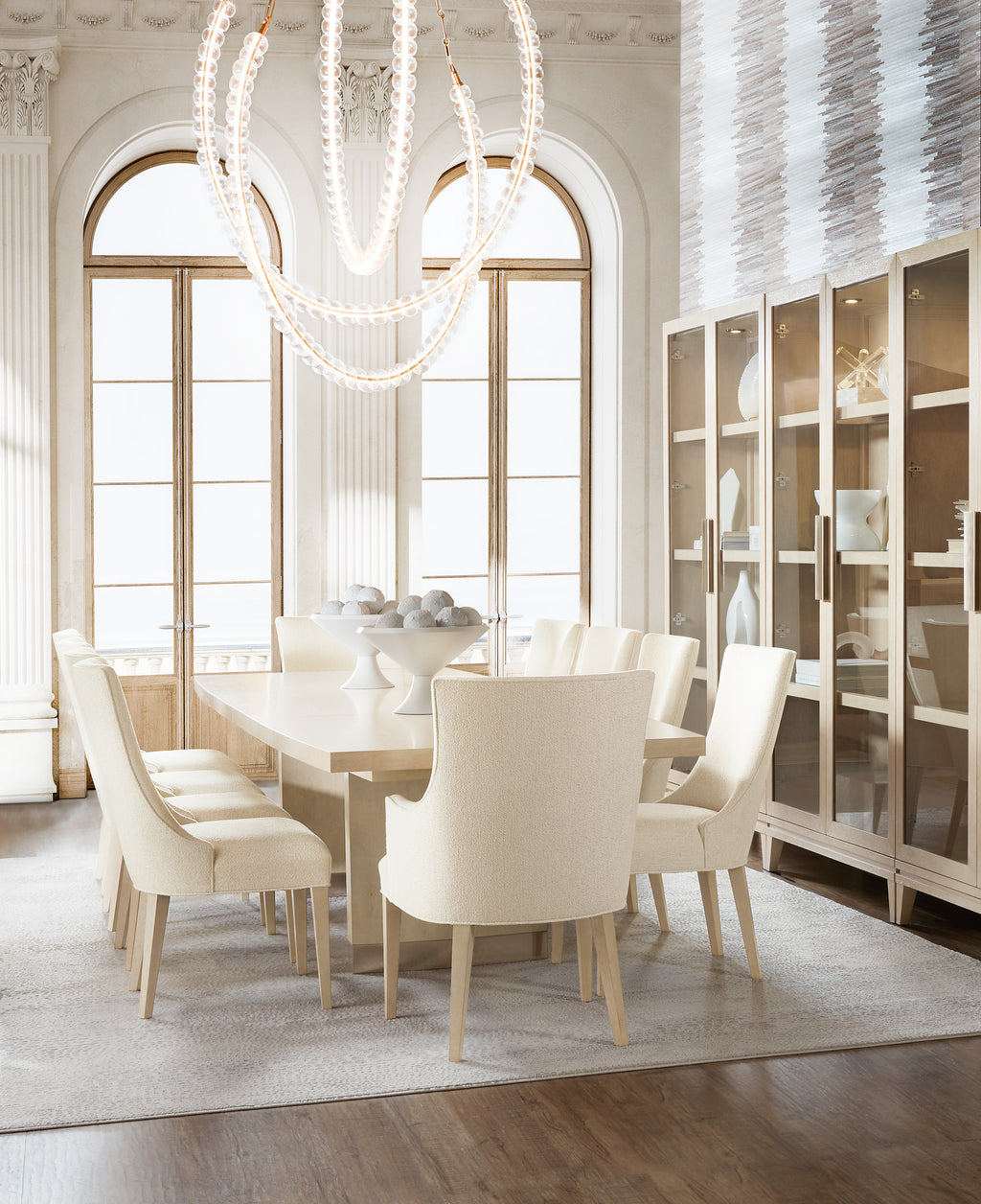 Hooker Furniture Westwood Rectangle Dining Table with Two 20-inch Leaves in Light Wood