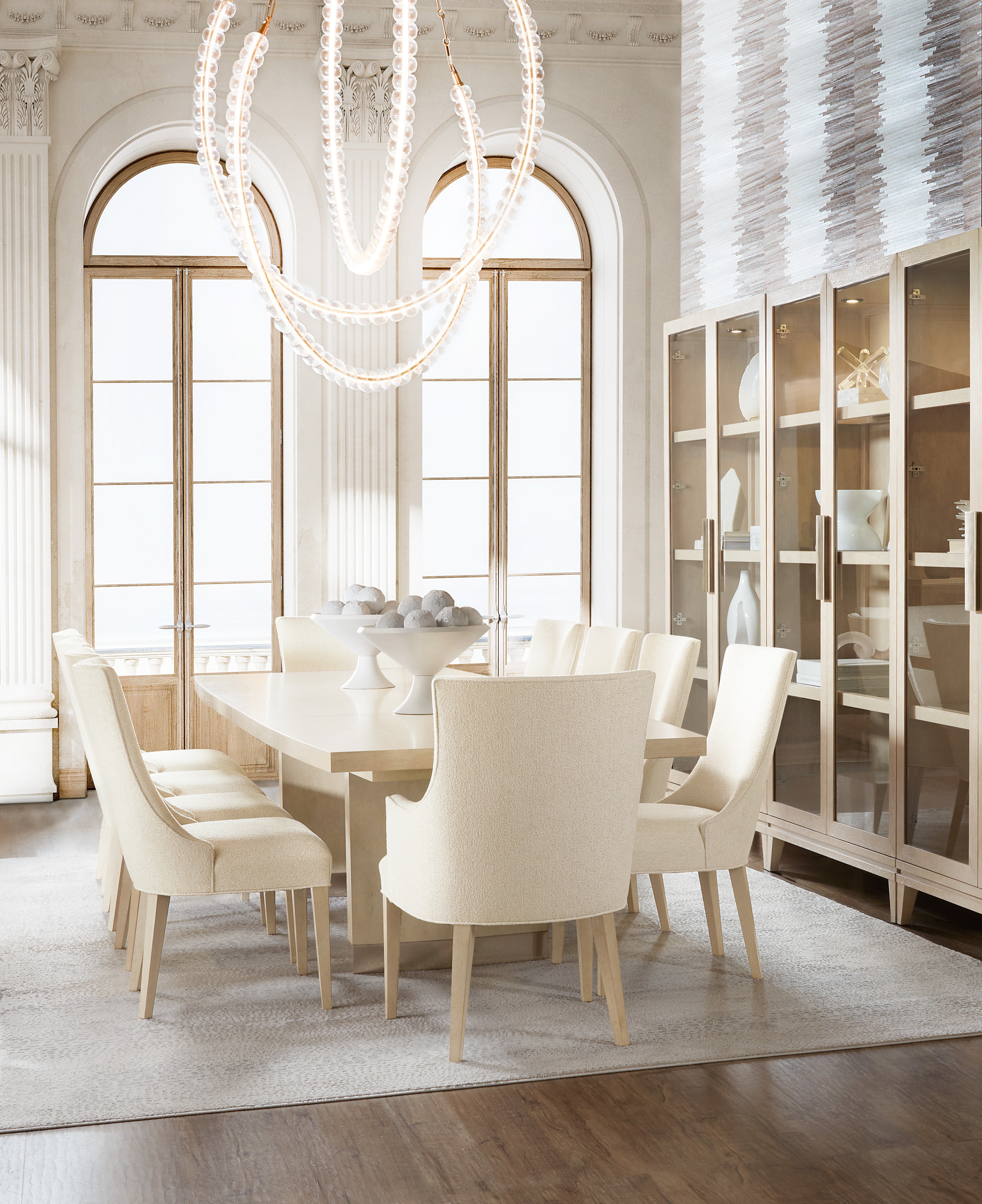 Hooker Furniture Westwood Rectangle Dining Table with Two 20-inch Leaves in Light Wood