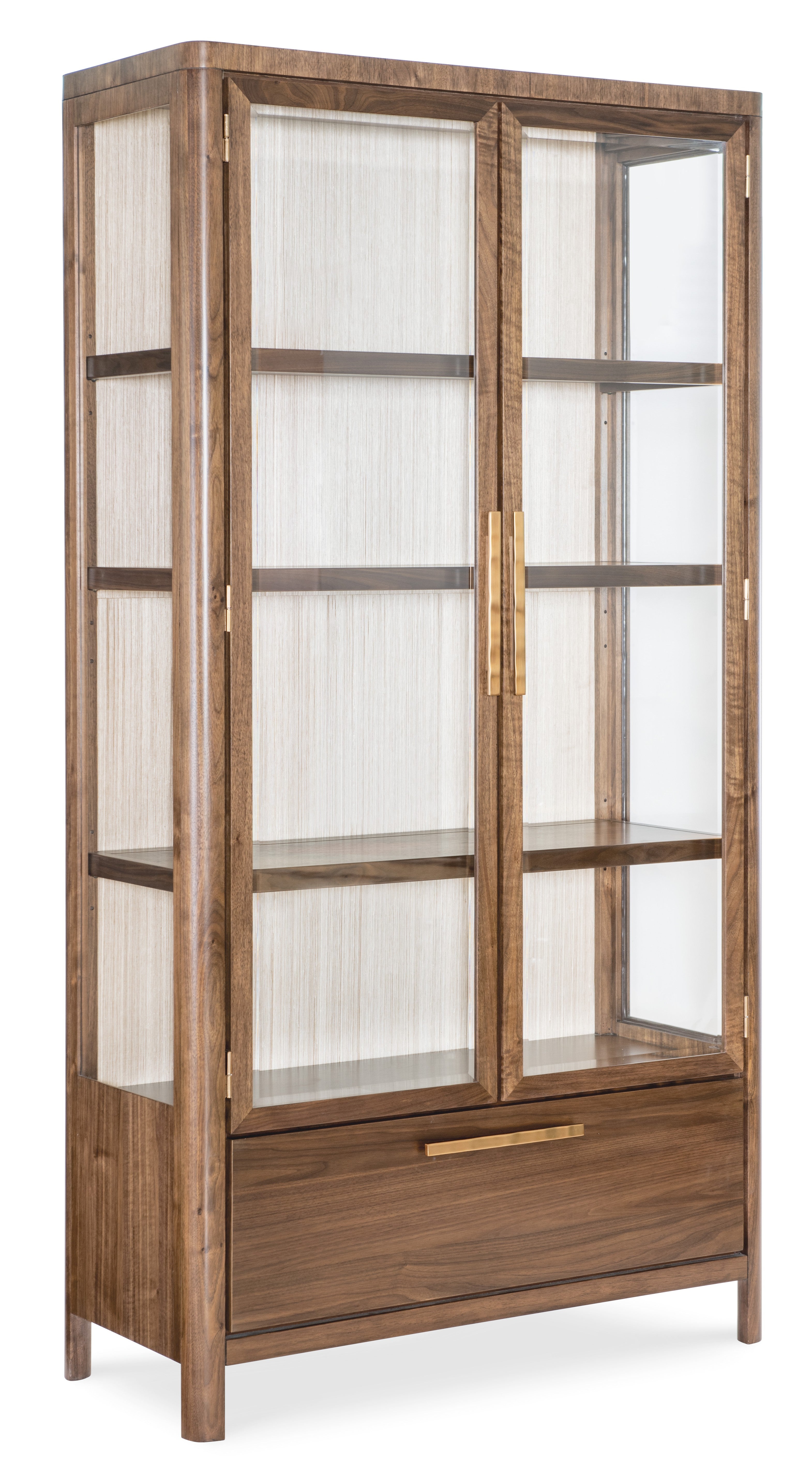 Hooker Furniture Eleana Display Cabinet in Light Caramel/Sunlit Bronze