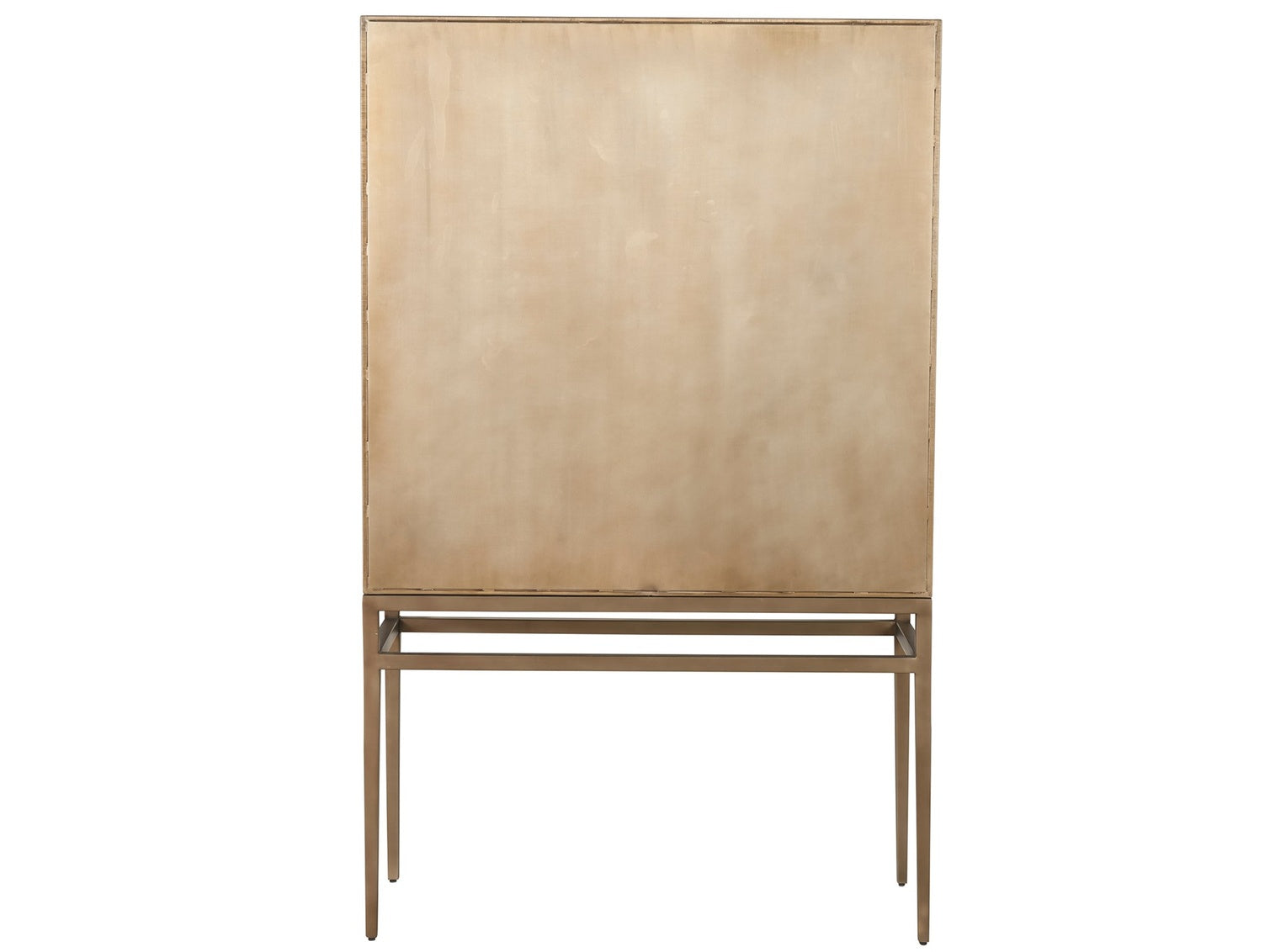 New Modern Milo Bar Cabinet in Aged Brass metal
