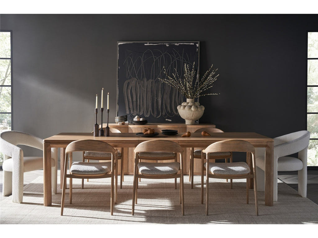 New Modern Echo Dining Arm Chair In Natural Oak