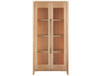 New Modern Zella Display Cabinet in Natural Oak