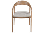 New Modern Echo Dining Arm Chair In Natural Oak
