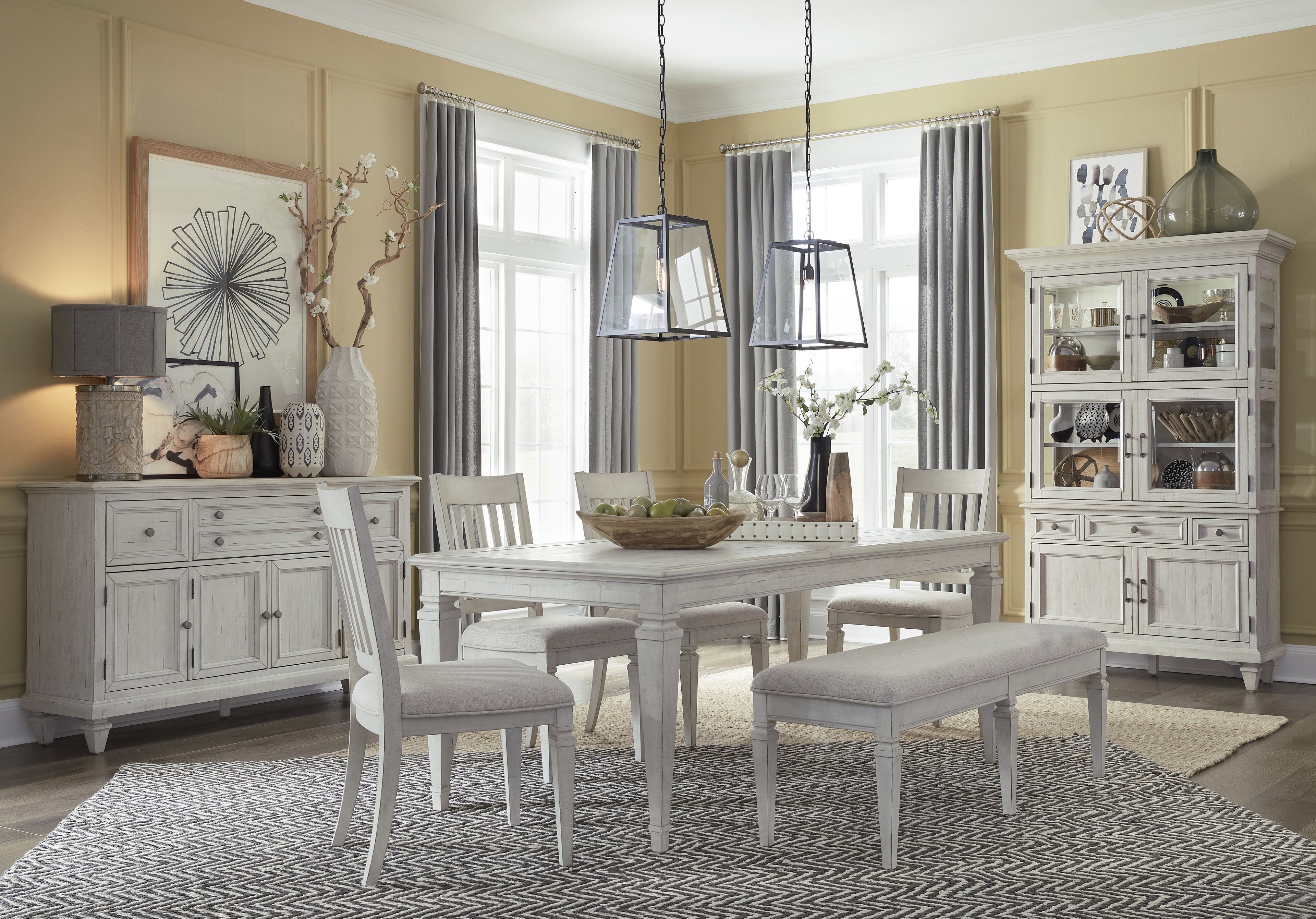 Newport Dining Cabinet in Alabaster