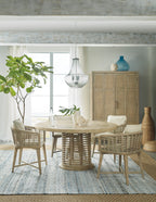 Hooker Furniture Surfrider Barrel Back Chair in Driftwood