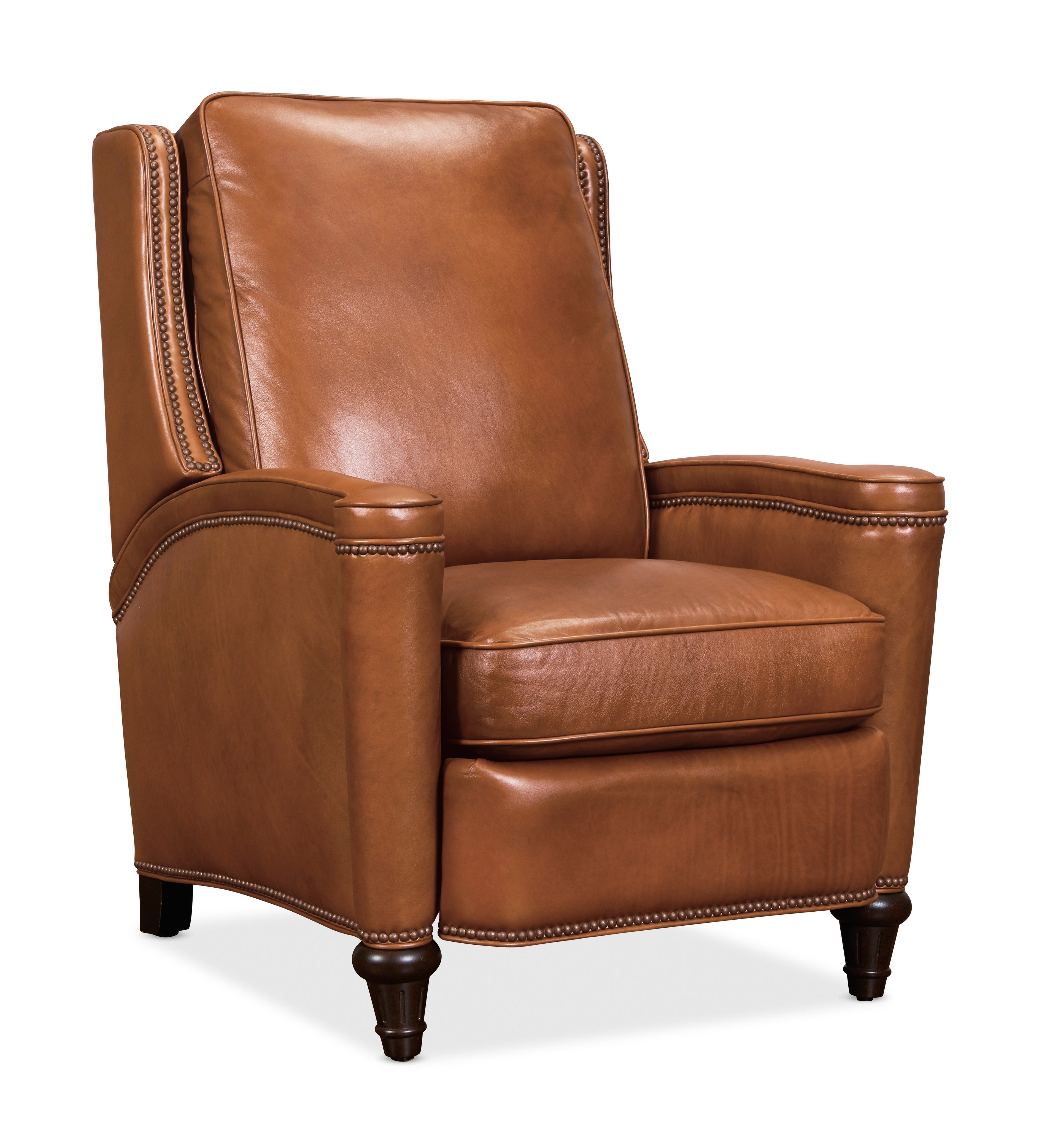Hooker Furniture Rylea Manual Push Back Recliner in Tan