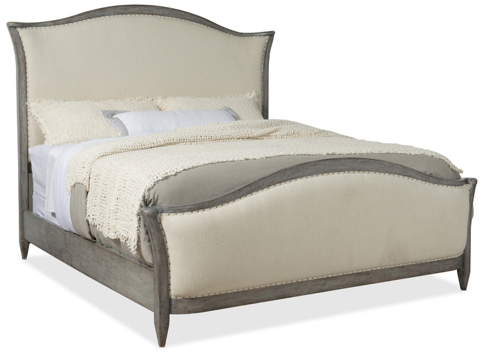 Hooker Furniture Ciao Bella Upholstered Bed in Speckled Gray