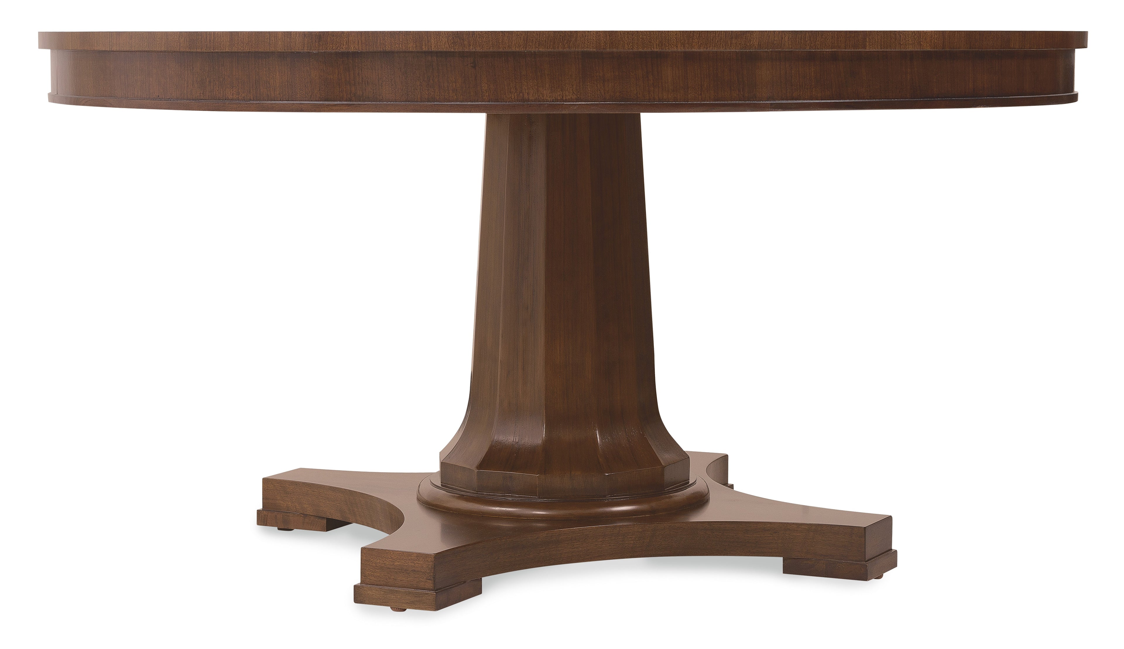 Hooker Furniture Archives Round Pedestal Dining Table in Walnut