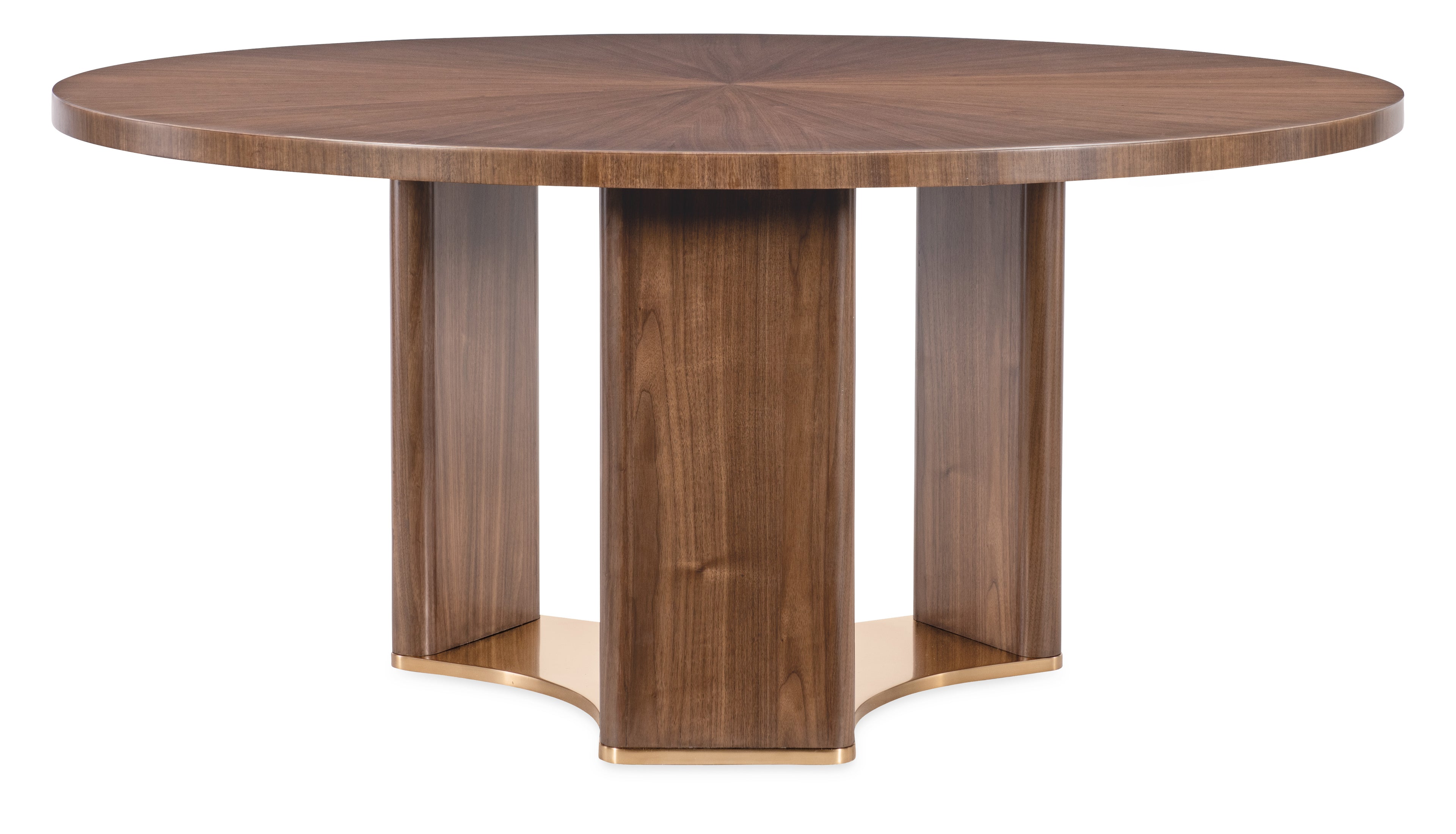 Hooker Furniture Eleana Round Dining Table in Light Caramel/Sunlit Bronze