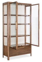 Hooker Furniture Eleana Display Cabinet in Light Caramel/Sunlit Bronze