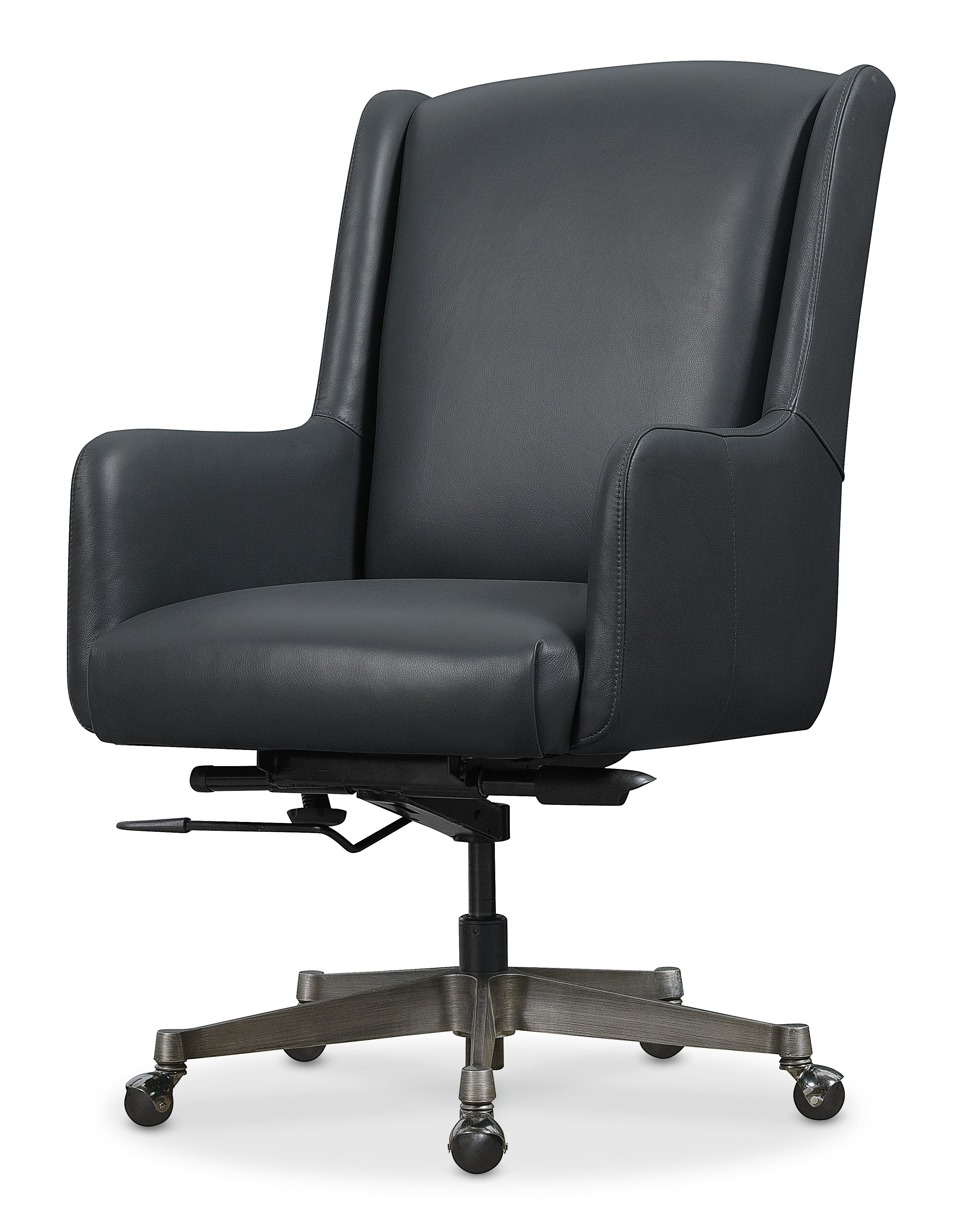 Hooker Furniture Benito Executive Swivel Tilt Chair in Blue