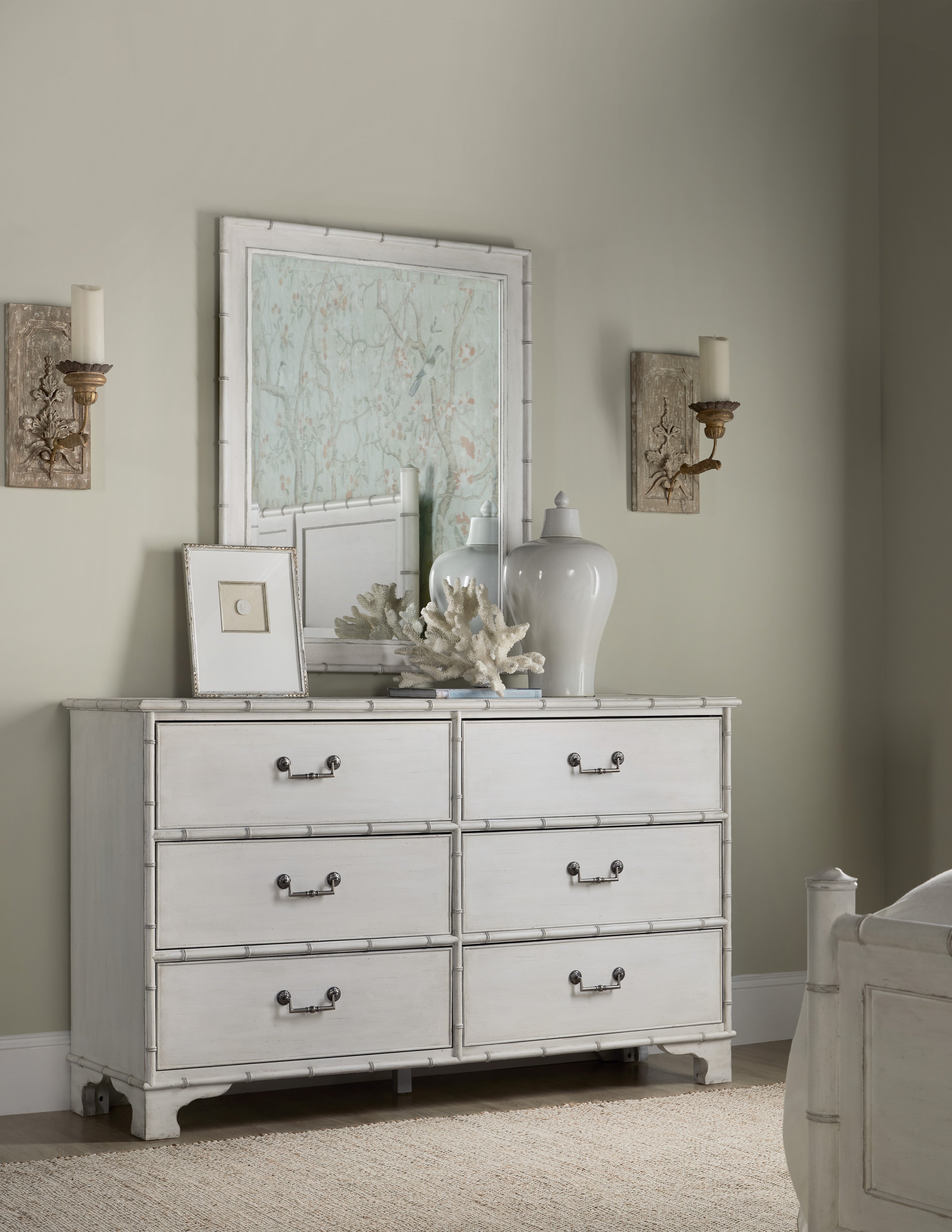 Hooker Furniture Charleston Six-Drawer Dresser in Cream