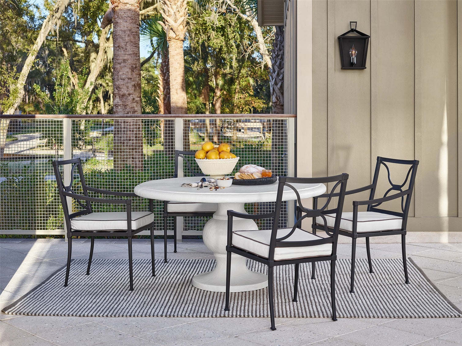 Coastal Living Outdoor Honolua Bay Dining Table in Abaco White