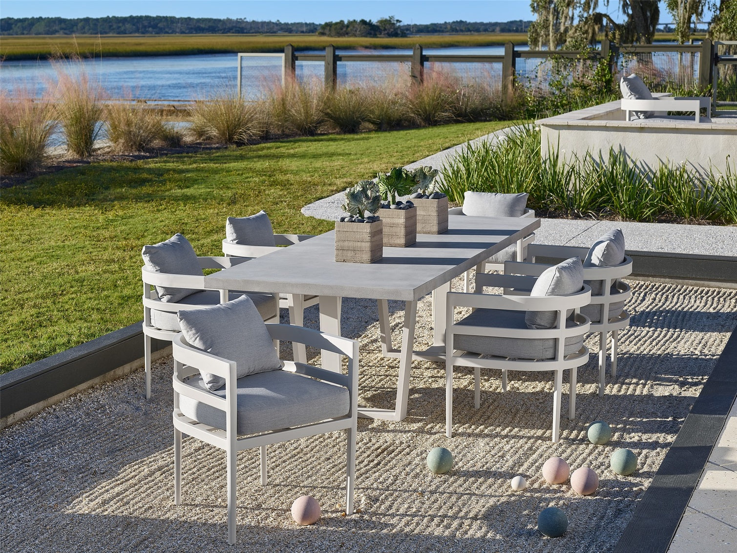 Coastal Living Outdoor South Beach Dining Chair in Chalk