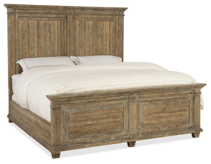 Hooker Furniture Boheme Laurier King Panel Bed in Light Wood