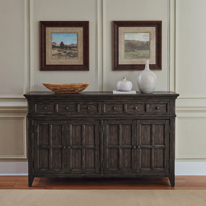 Liberty Furniture Paradise Valley Buffet in Saddle Brown