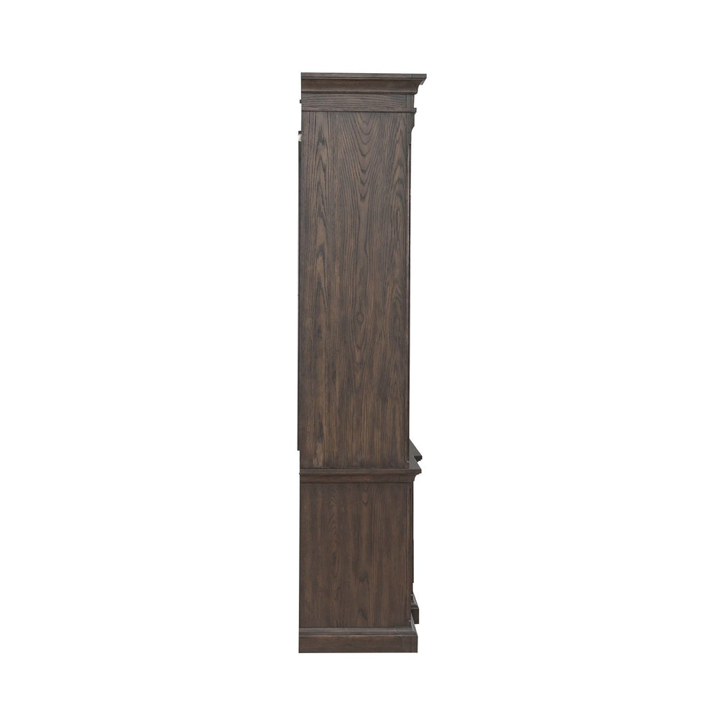Liberty Furniture Paradise Valley Entertainment Center in Saddle Brown