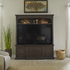 Liberty Furniture Paradise Valley Entertainment Center in Saddle Brown