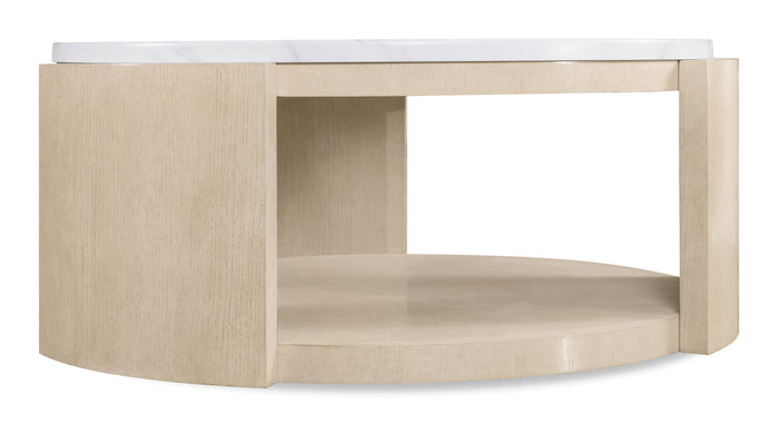 Hooker Furniture Westwood Round Cocktail Table in Volakas/Polished Limestone