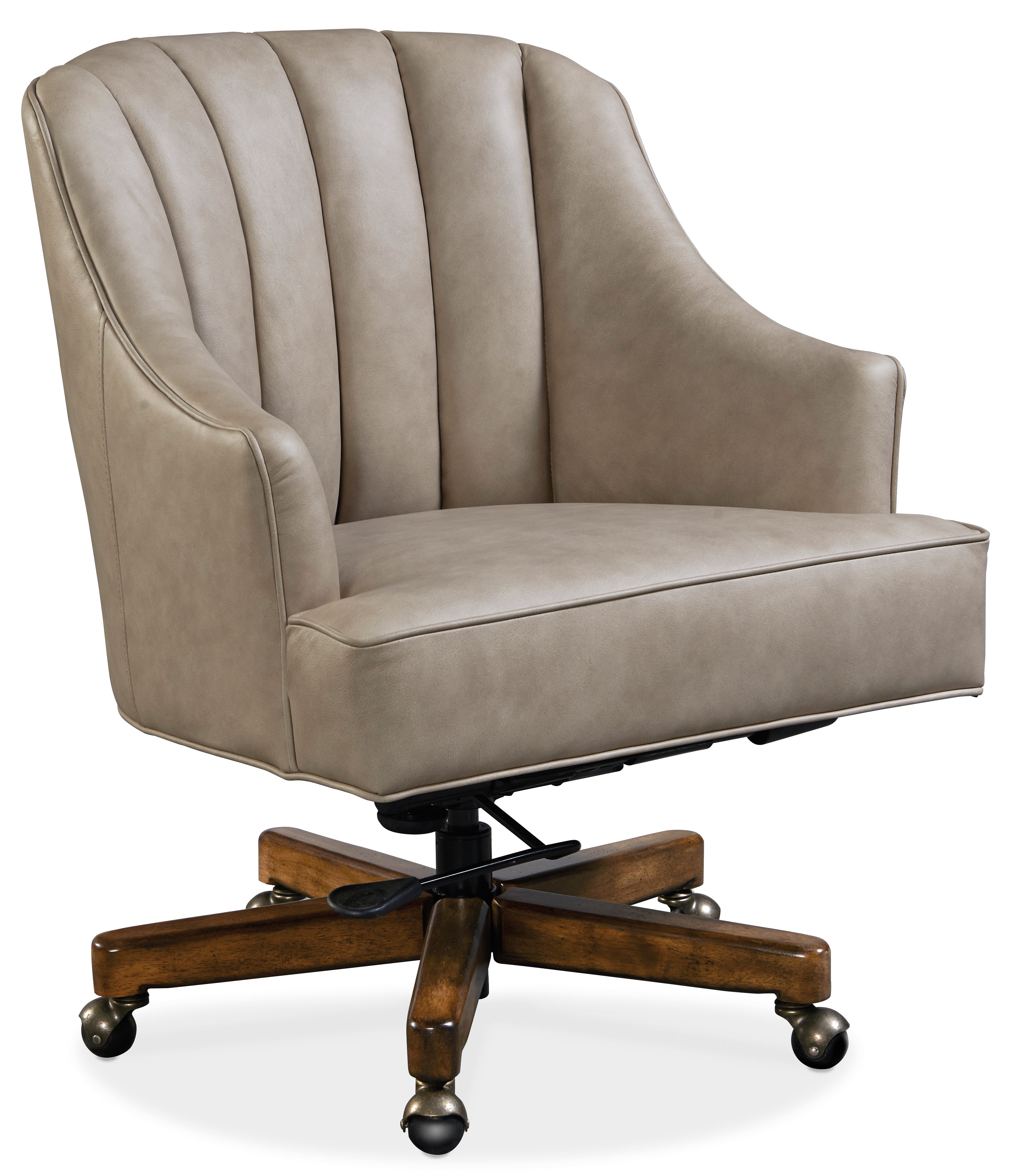 Hooker Furniture Haider Executive Swivel Tilt Chair in Beige