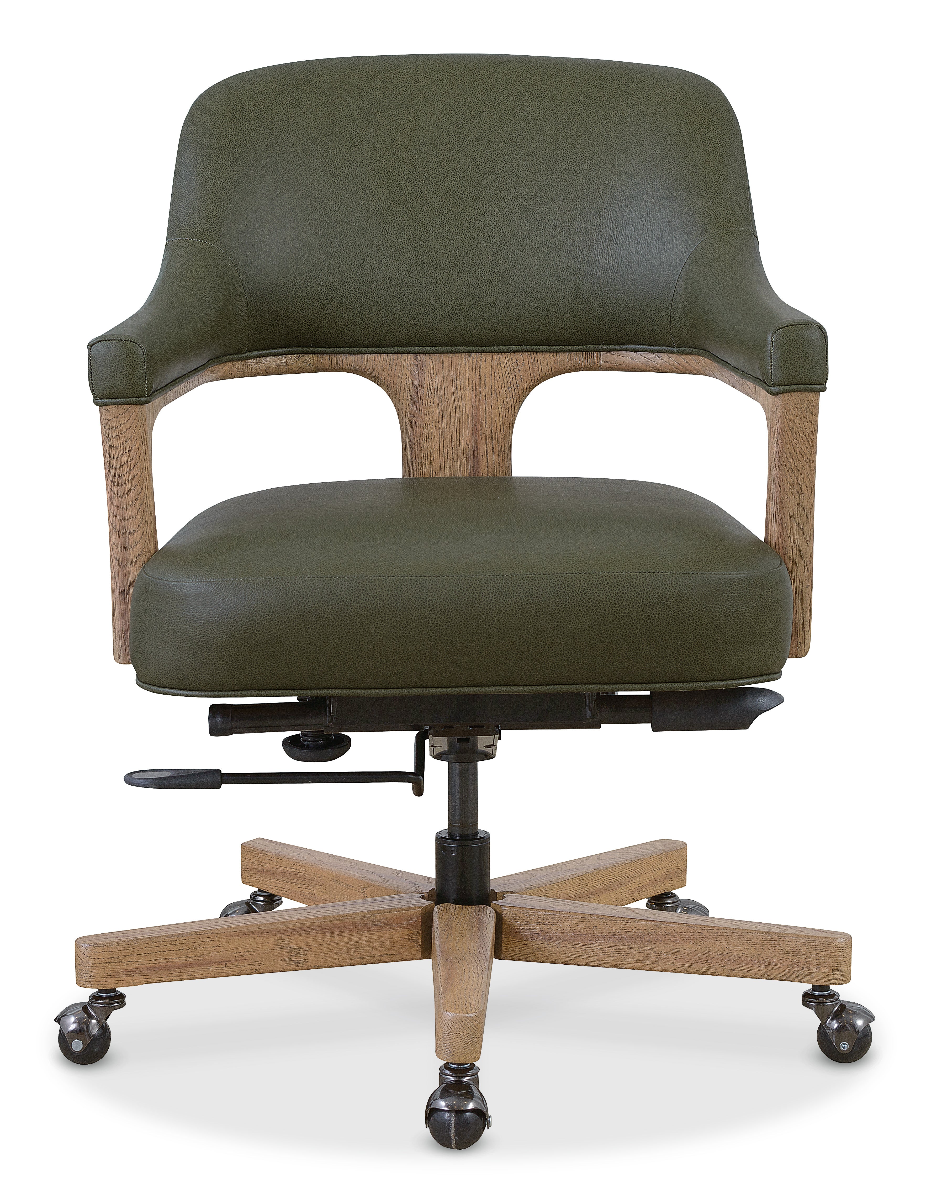 Hooker Furniture Briar Executive Swivel Tilt Chair in Green