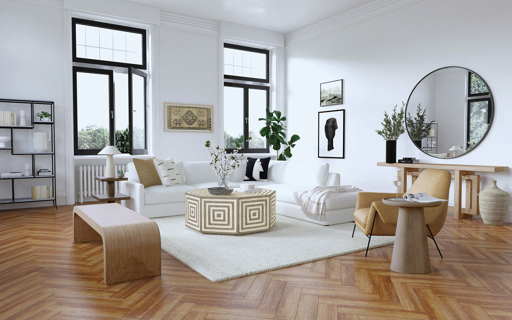 Hooker Furniture Commerce & Market Modern Console in Light Wood