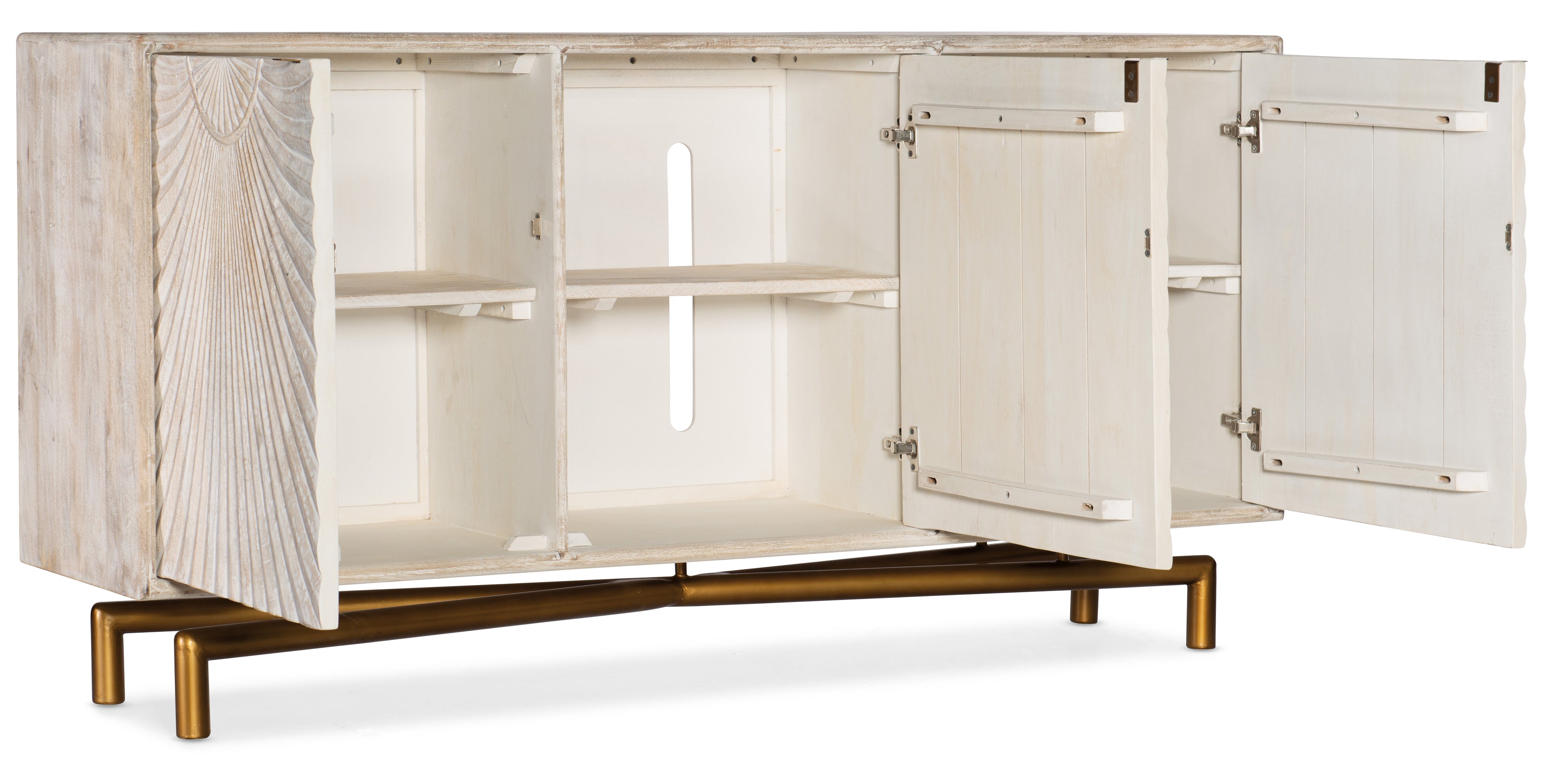 Hooker Furniture Entertainment Console in Light Wood