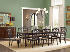 Hooker Furniture Charleston Rectangle Leg Dining Table w-2-22in Leaves in Black Cherry