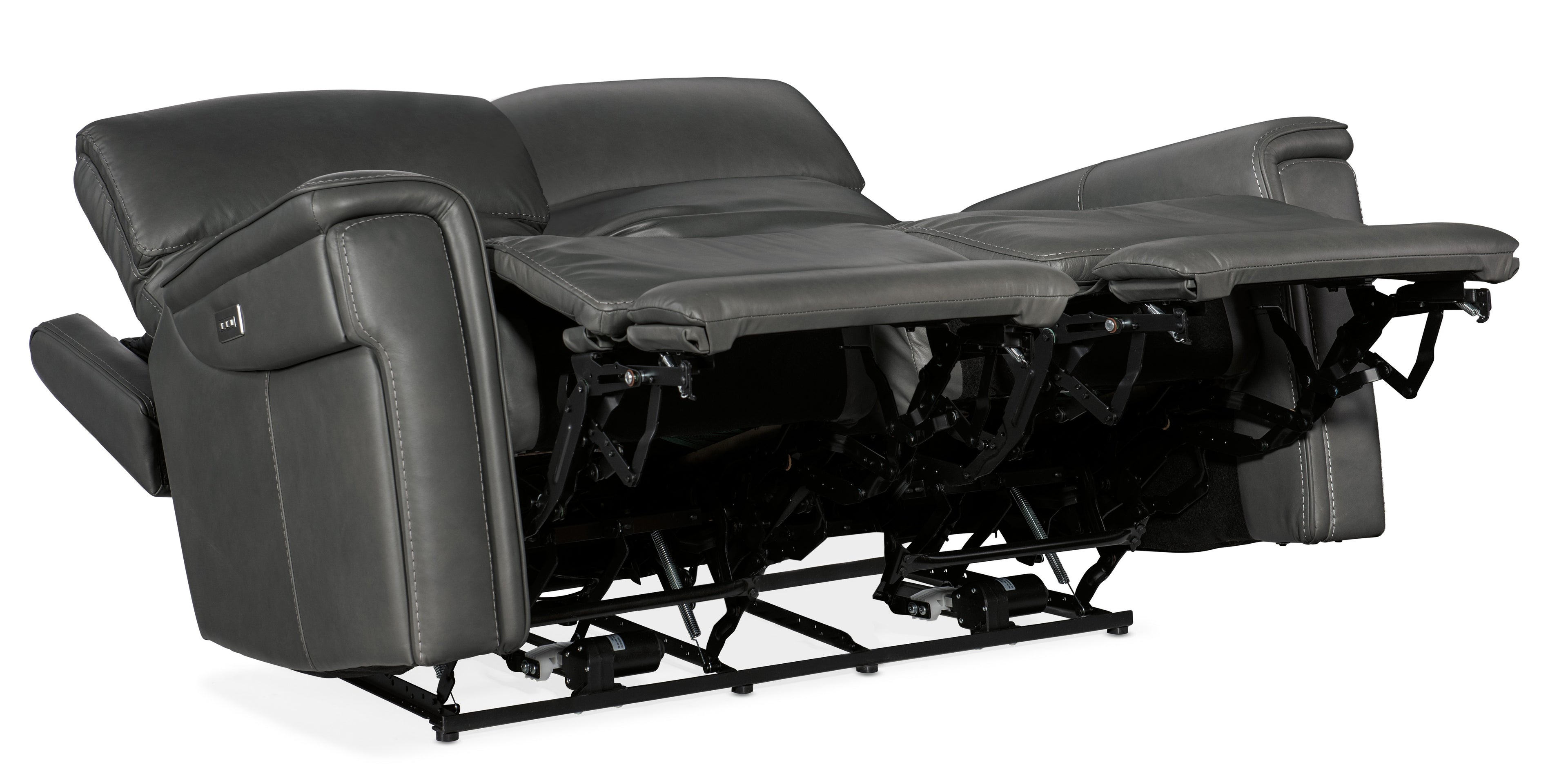 Hooker Furniture Lyra Zero Gravity Power Loveseat with Power Headrest in Gray