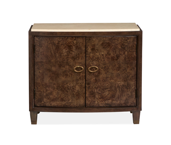 Magnussen Rowan Door Nightstand in Espresso