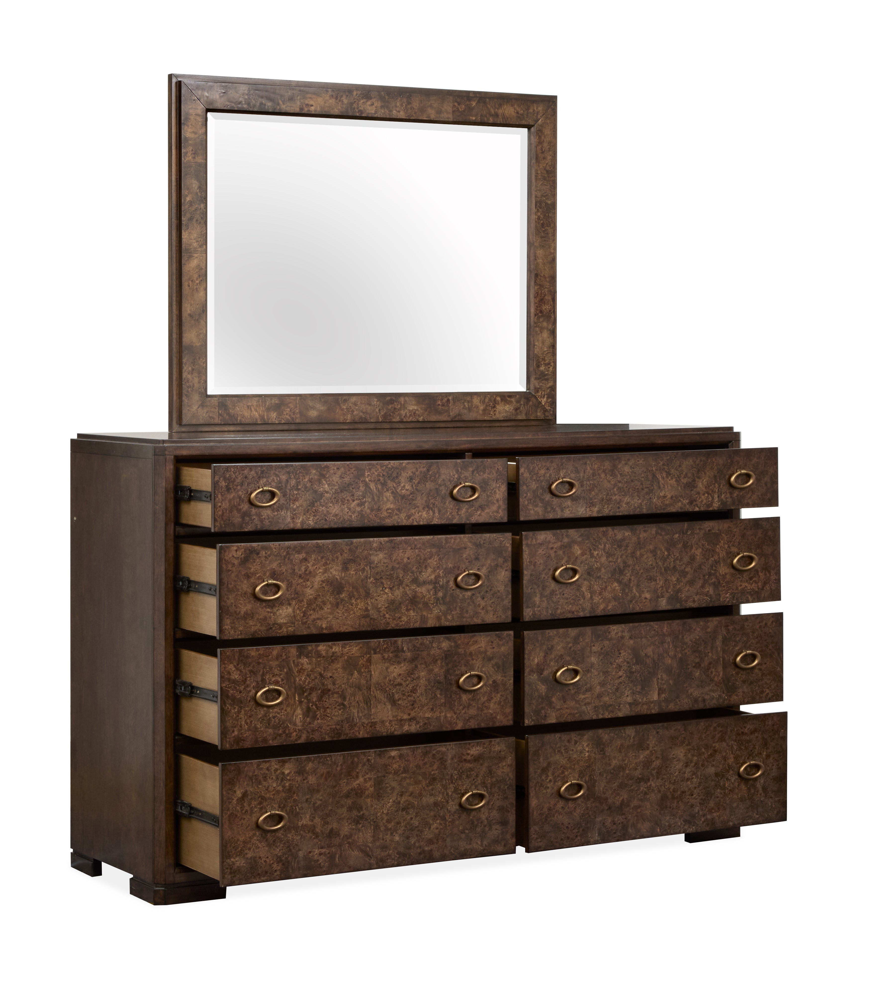 Magnussen Rowan Landscape Mirror in Espresso