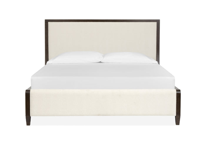 Magnussen Rowan Panel Upholstered Bed in Espresso