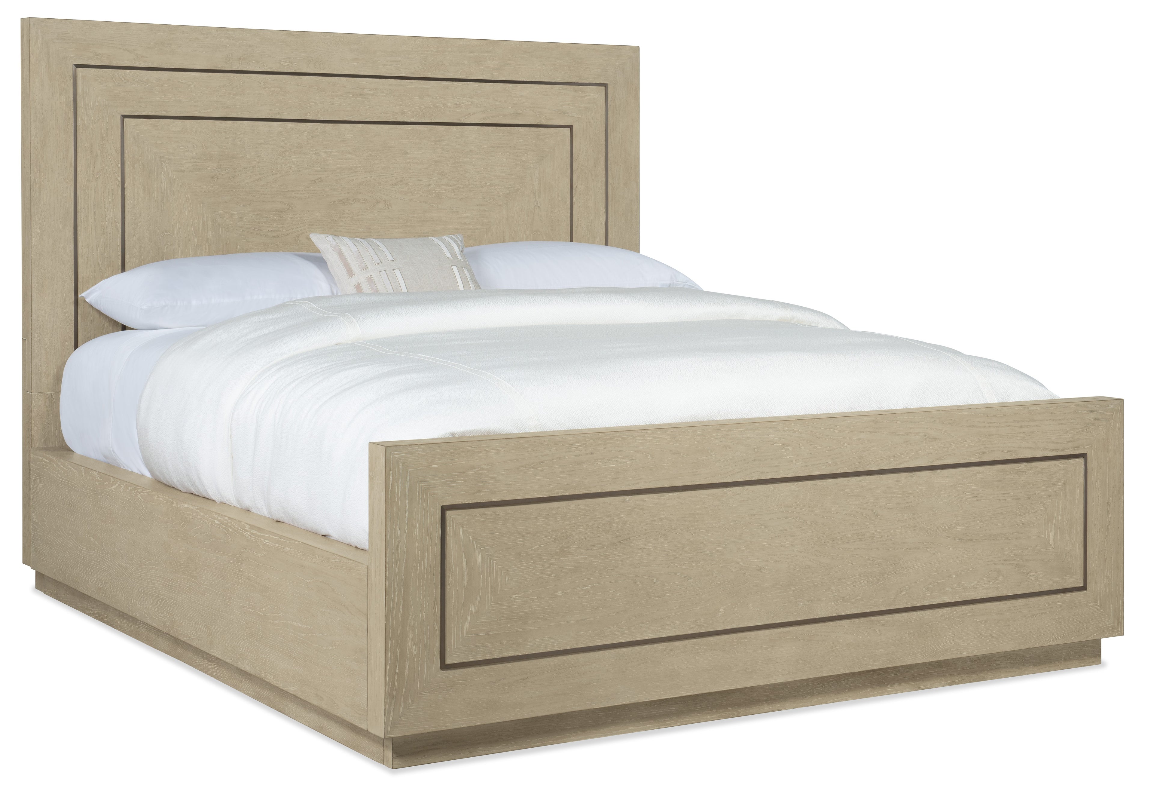Hooker Furniture Cascade Panel Bed in Light Wood