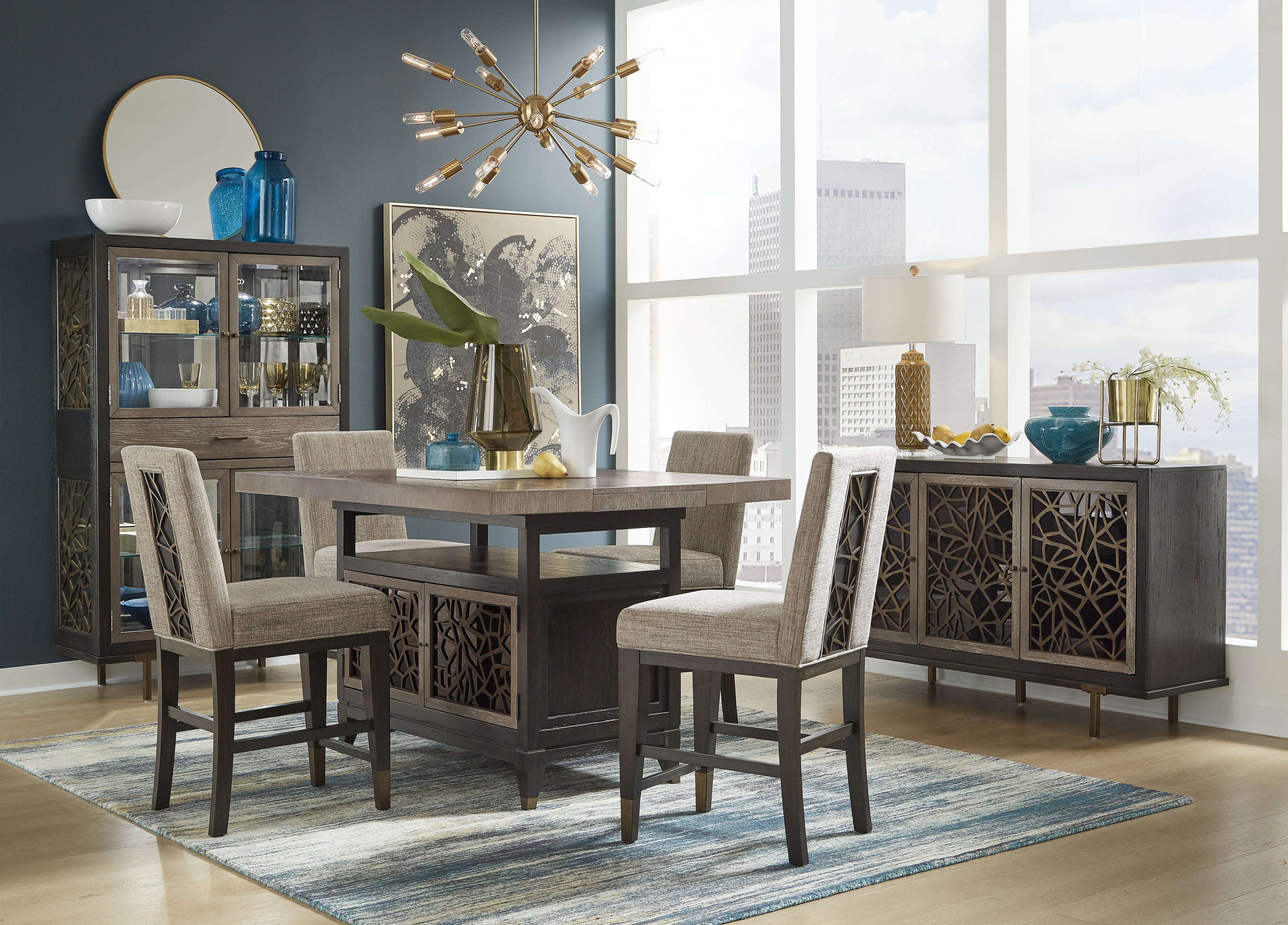 Ryker Display Cabinet in Nocturn Black