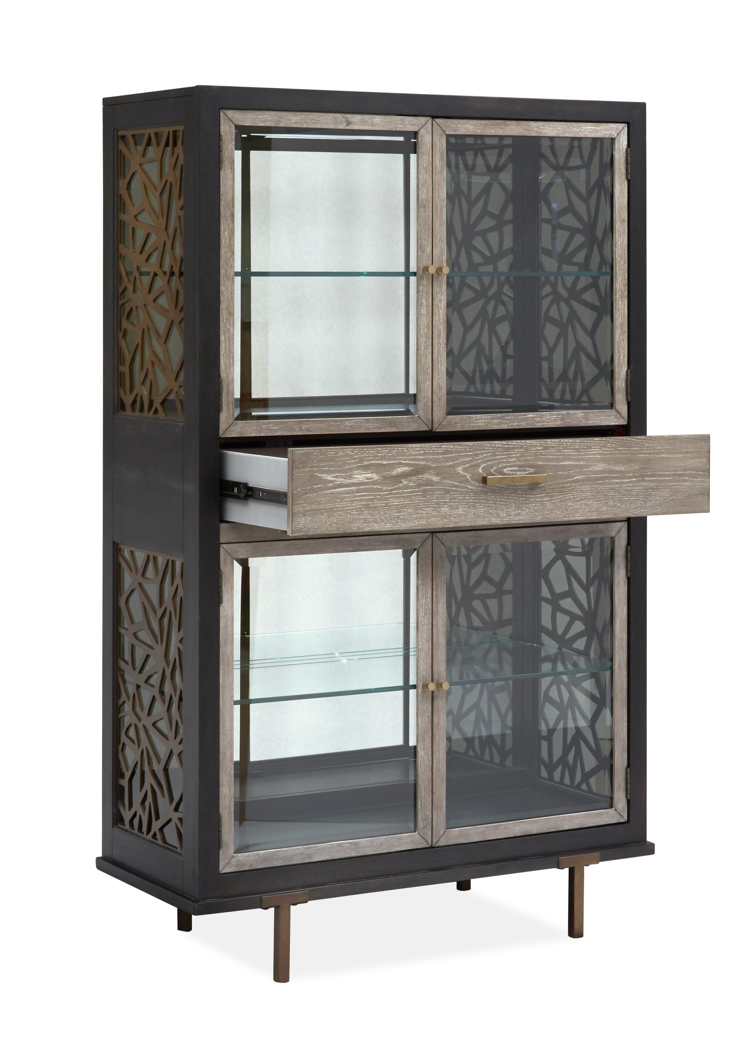 Ryker Display Cabinet in Nocturn Black