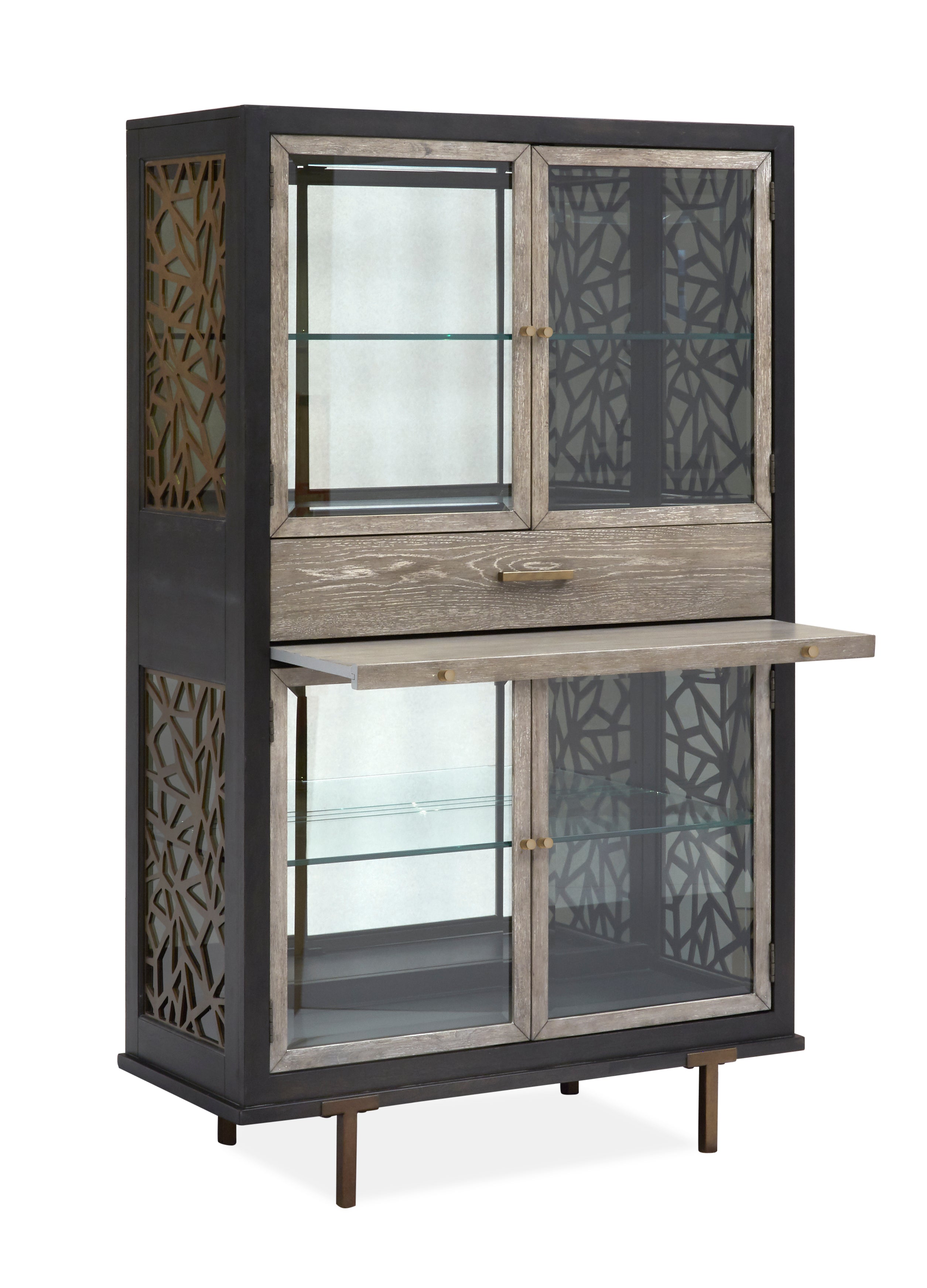 Ryker Display Cabinet in Nocturn Black