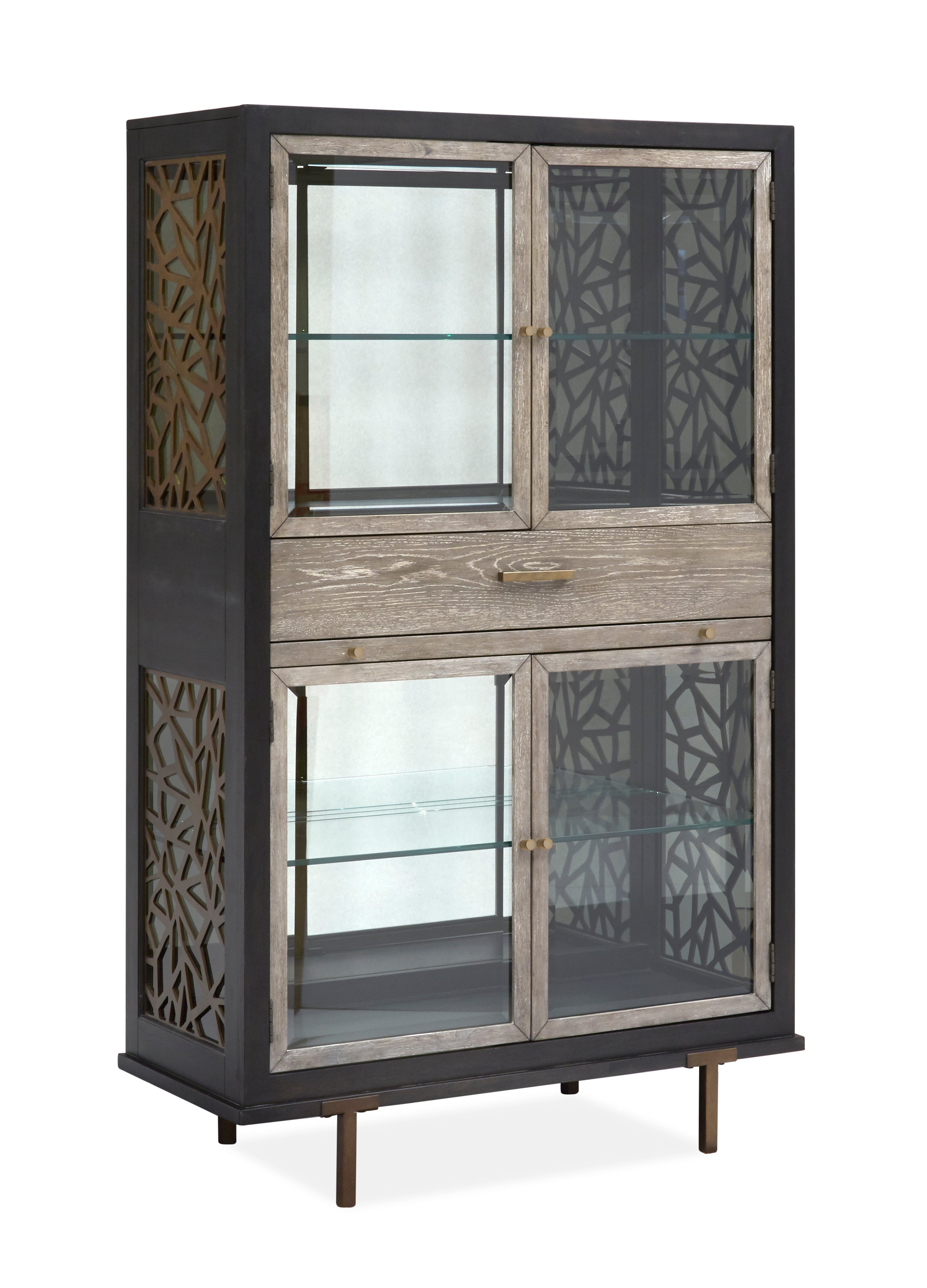Ryker Display Cabinet in Nocturn Black