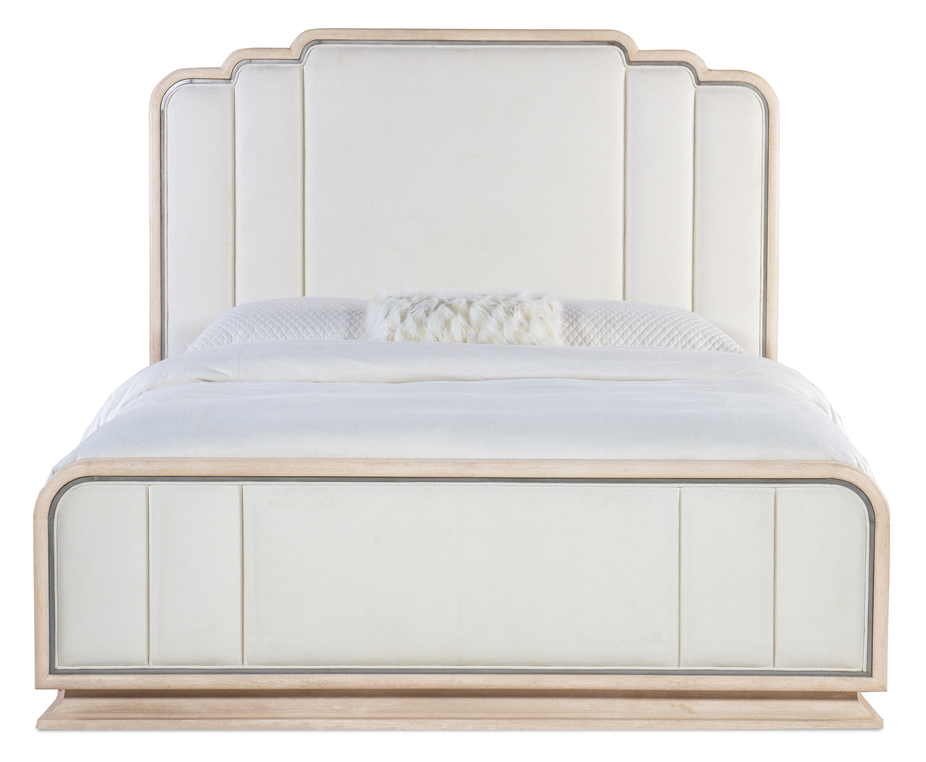 Hooker Furniture Nouveau Chic King Upholstered Bed in White
