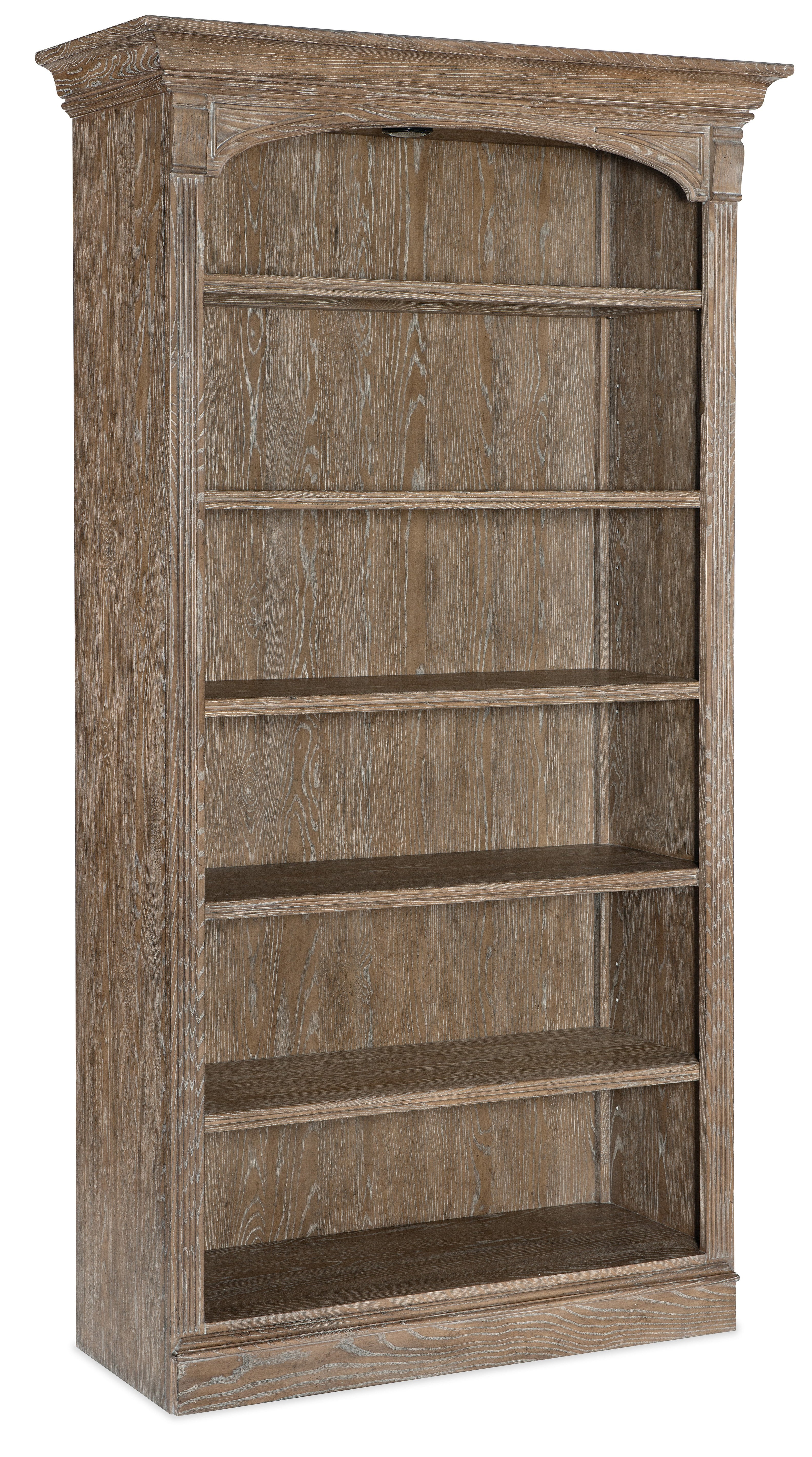 Hooker Furniture Sutter Bookcase in Medium Wood