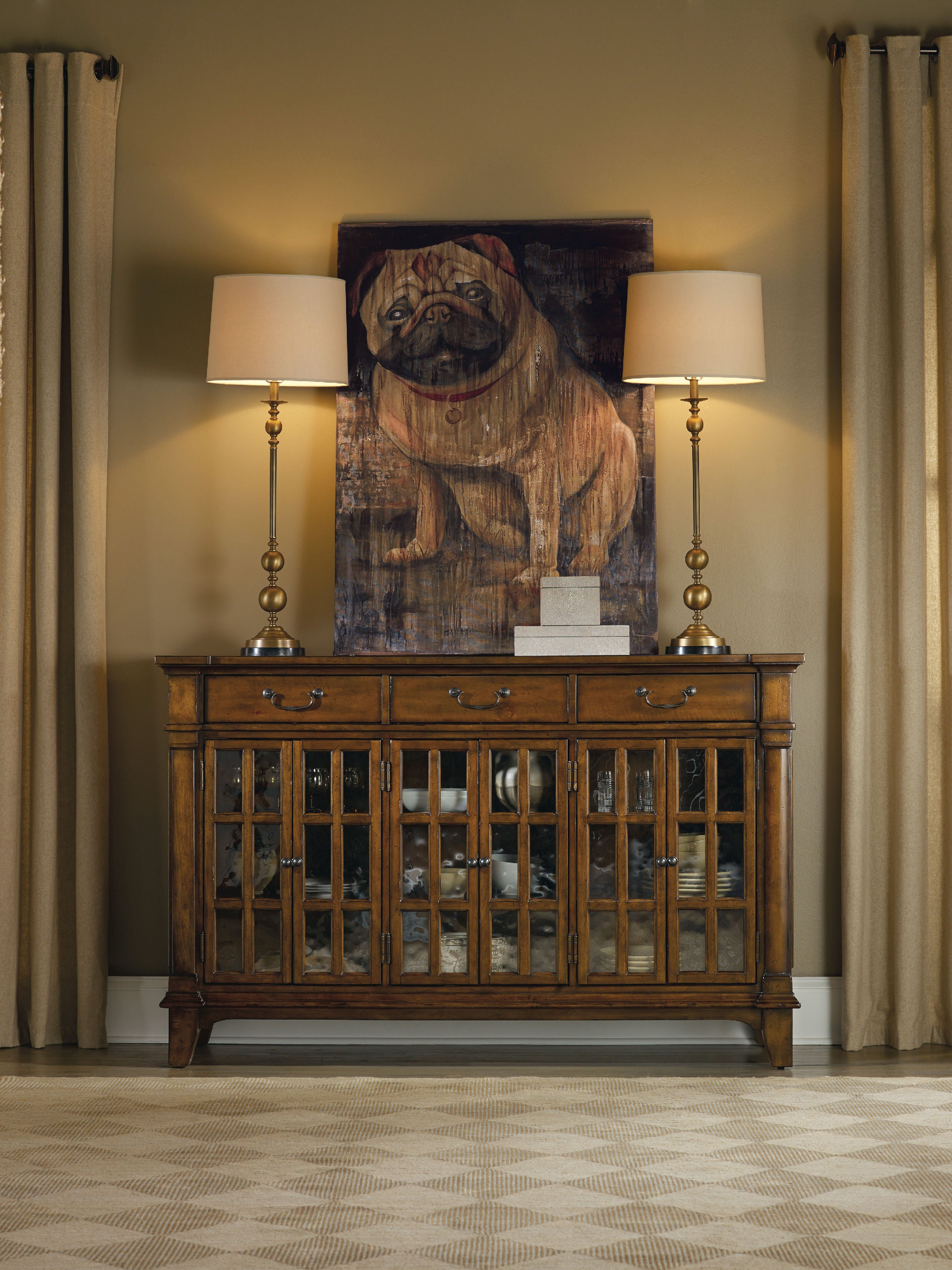 Hooker Furniture Tynecastle Buffet in Chestnut