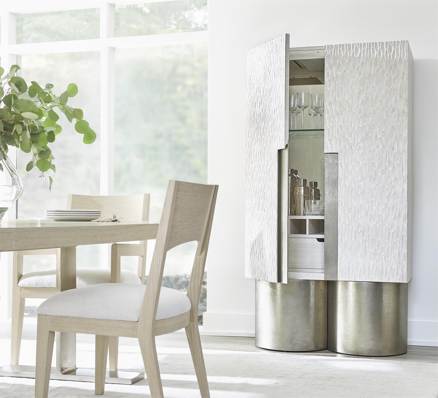 Bernhardt Furniture Solaria Bar Cabinet in Bone