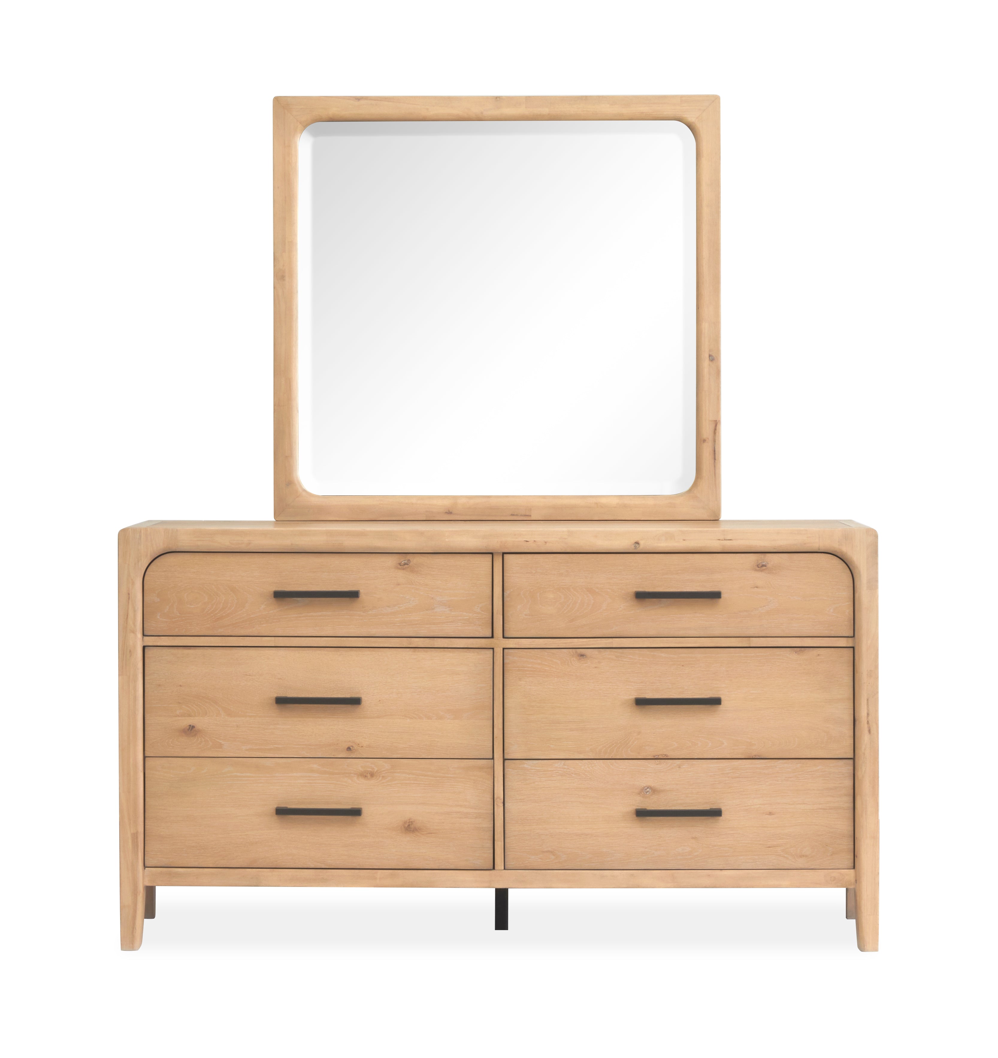 Somerset Landscape Mirror in Butternut