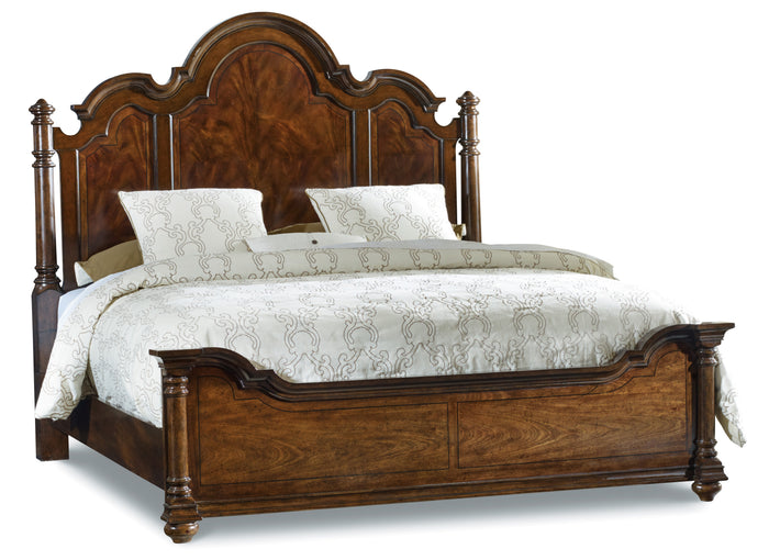Hooker Furniture Leesburg Poster Bed in Dark Wood